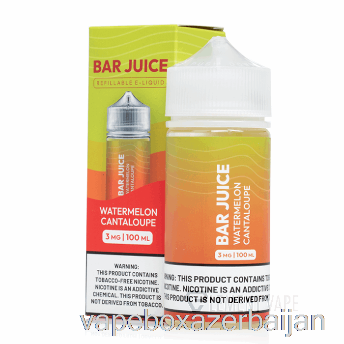 Vape Smoke Watermelon Cantaloupe - Bar Juice - 100mL 6mg